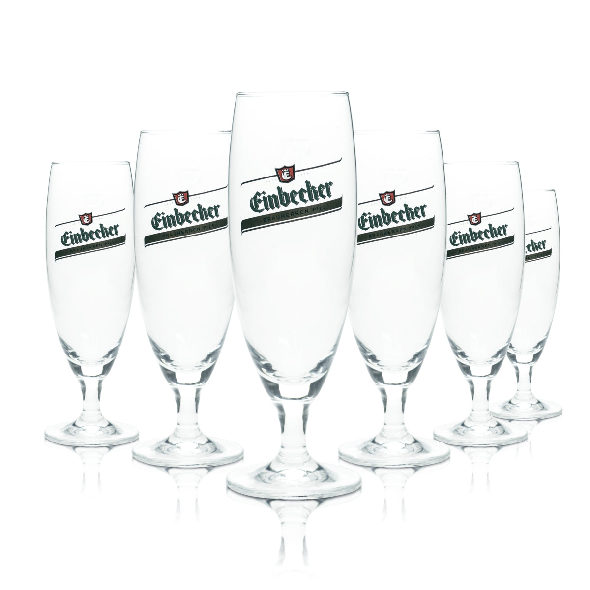 6x Einbecker beer glass 0.25 l tulip goblet Prestige glasses Brewery Gastro