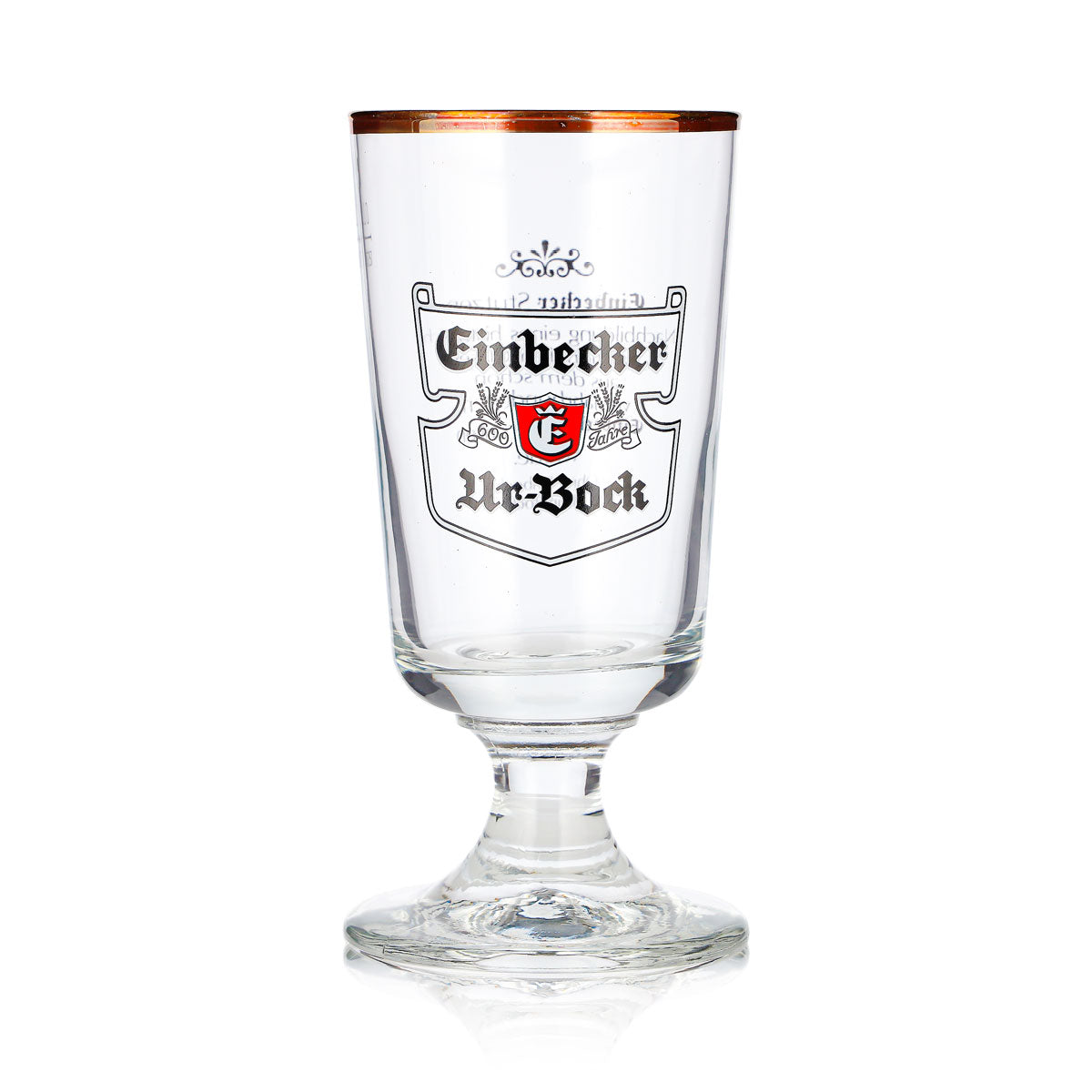 6 Einbecker Beer Glasses, 0.2 L, Goblet/Tulip Shape, "Urbock," Rastal Brewer's Logo (Set of 6) – View 3