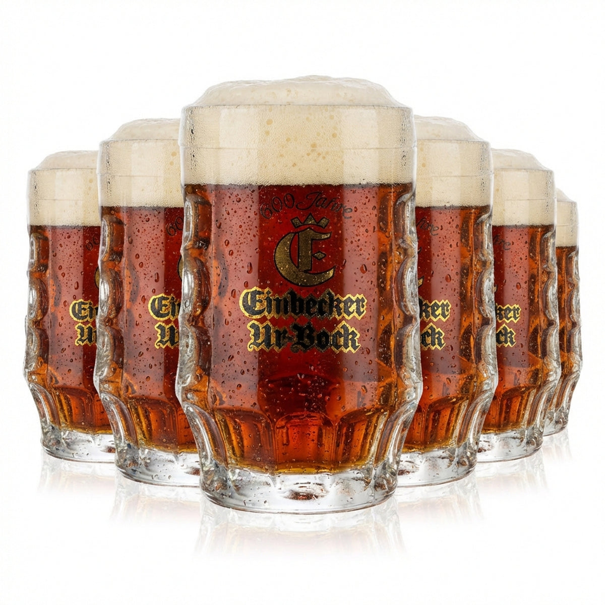 6x Einbeck beer glasses Beer glasses 0.4l Seidel beer mug Mug Urbock