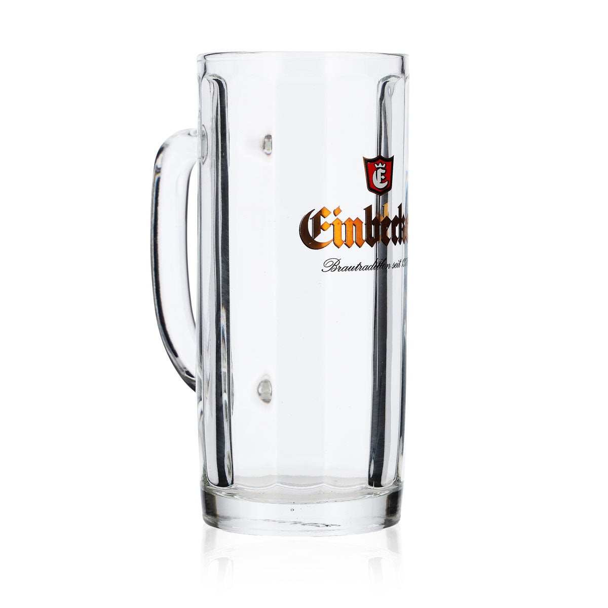 6x Einbecker beer glasses, 0.2 l, mug with gold lettering relief, Sahm Moldau beer glasses – View 3