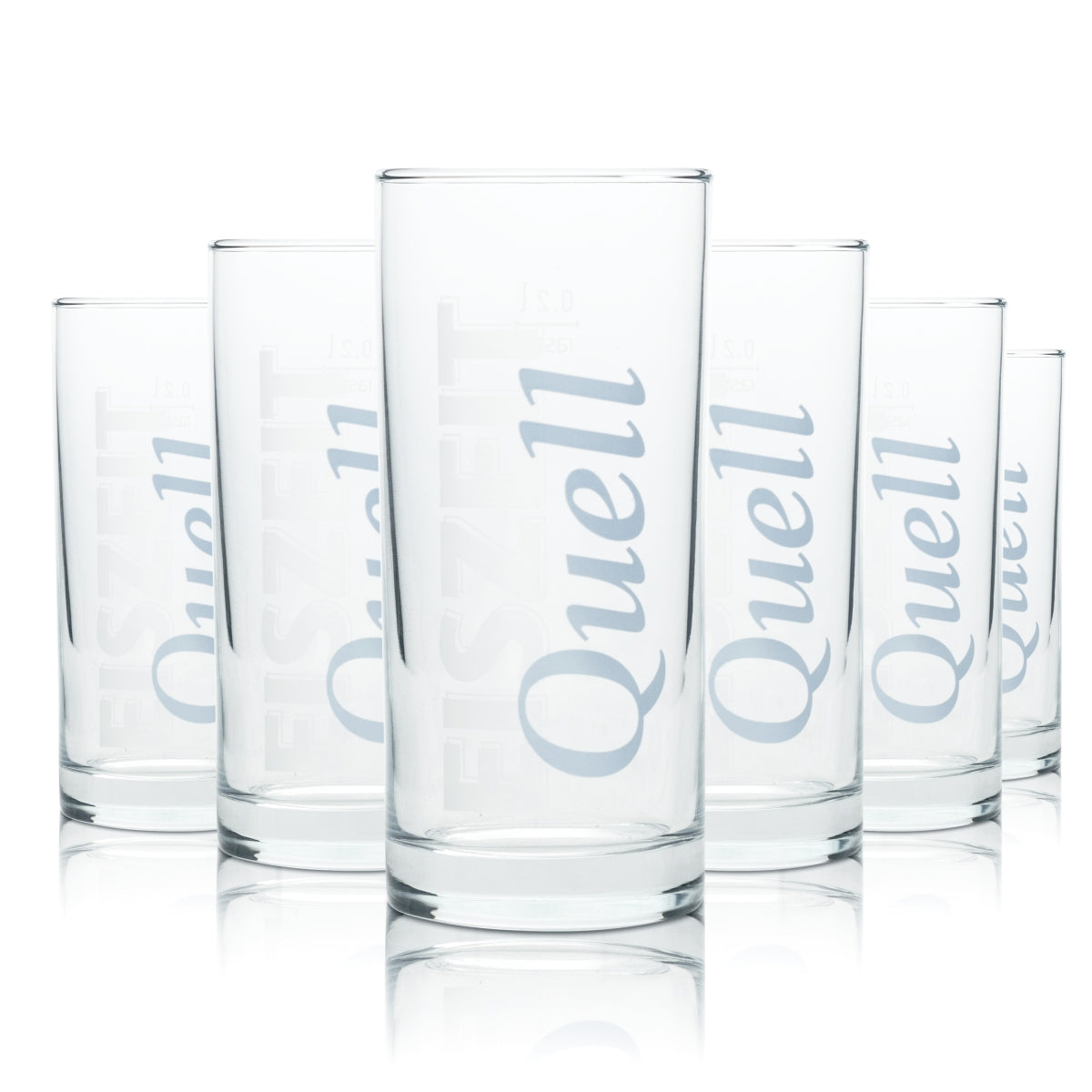 6x Ice Age Spring Water Glass 0.2 L Rastal Gastro Glasses Juice Drinking Glass Long Drink Cocktail