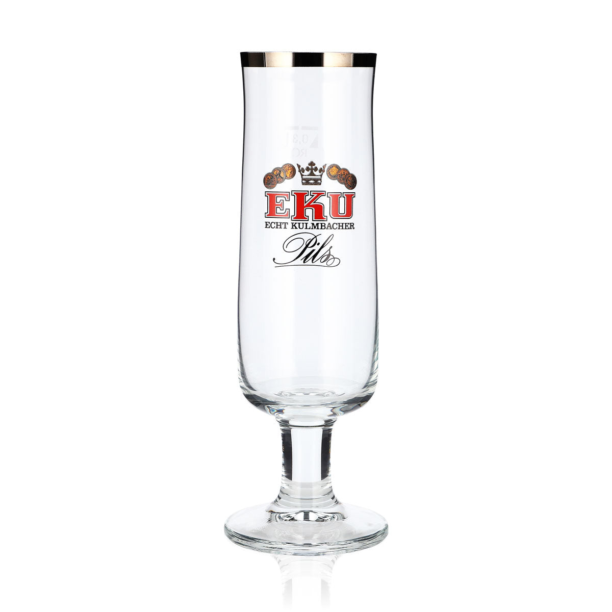 6 Eku Beer Glasses, 0.3 L, Goblet, Platinum Rim, RC (Set of 6) – View 2