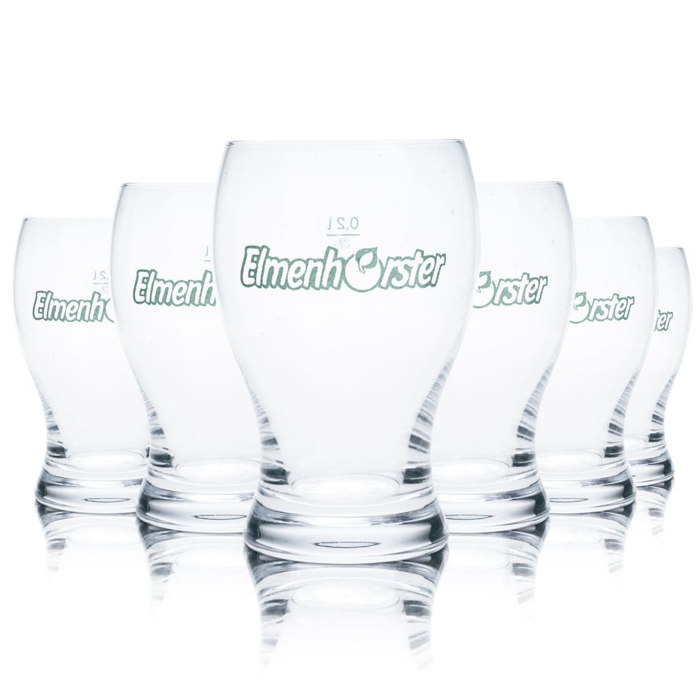 6x Elmenhorster glass 0.2l tumbler glasses set juice mineral water lemonade