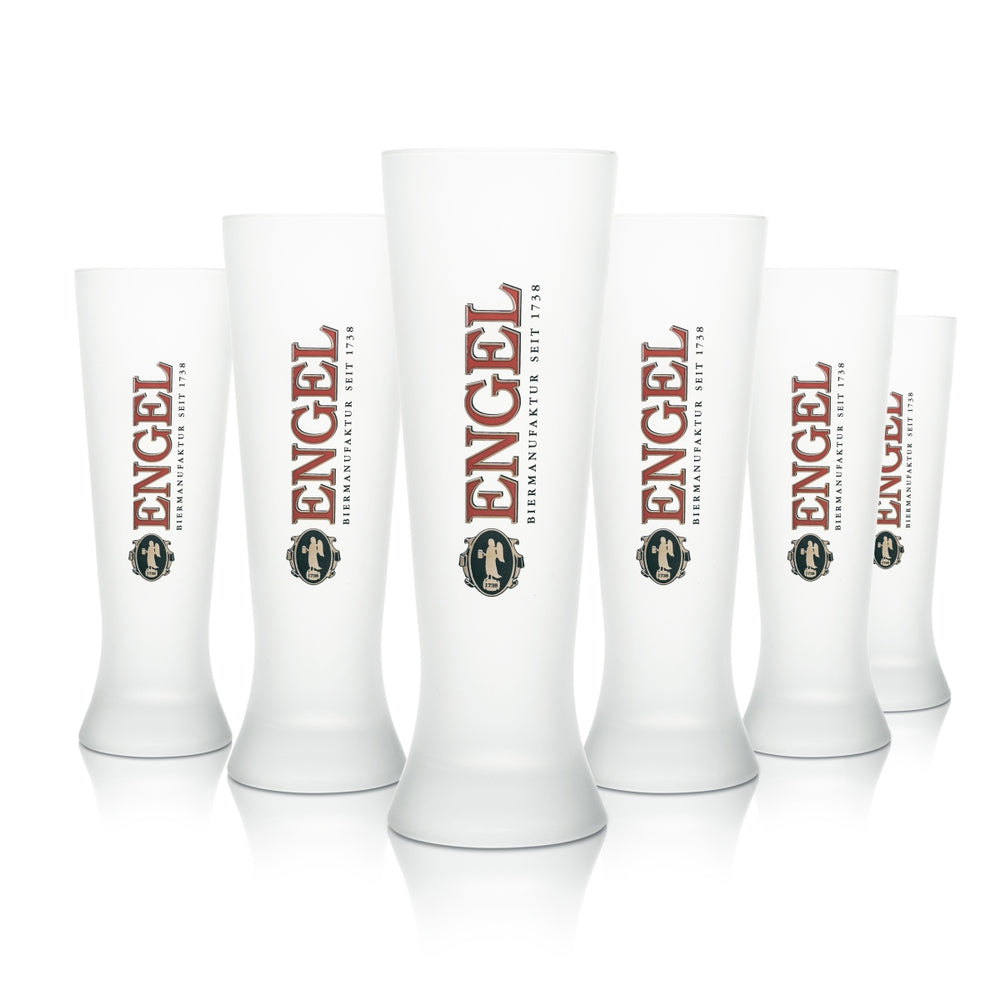 6x Angel Beer Glass Milk Glass Cheers, My Angel 0.5L Rastal