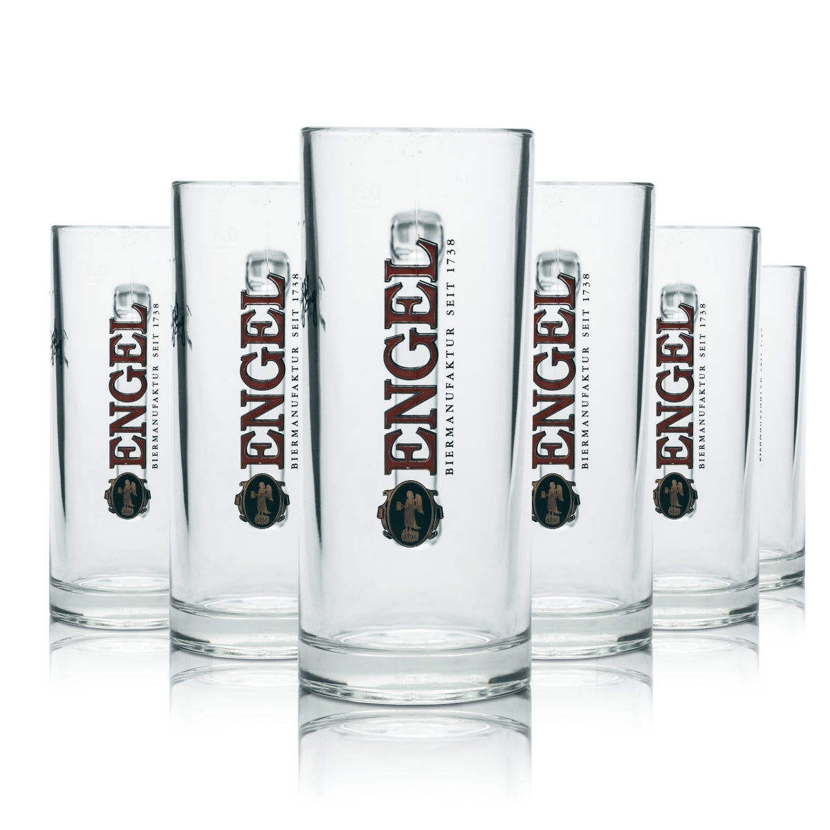 6x Angel Glass 0.3l Beer Mug Manufactured Glasses Brewery Gastro Radler Gold Pils