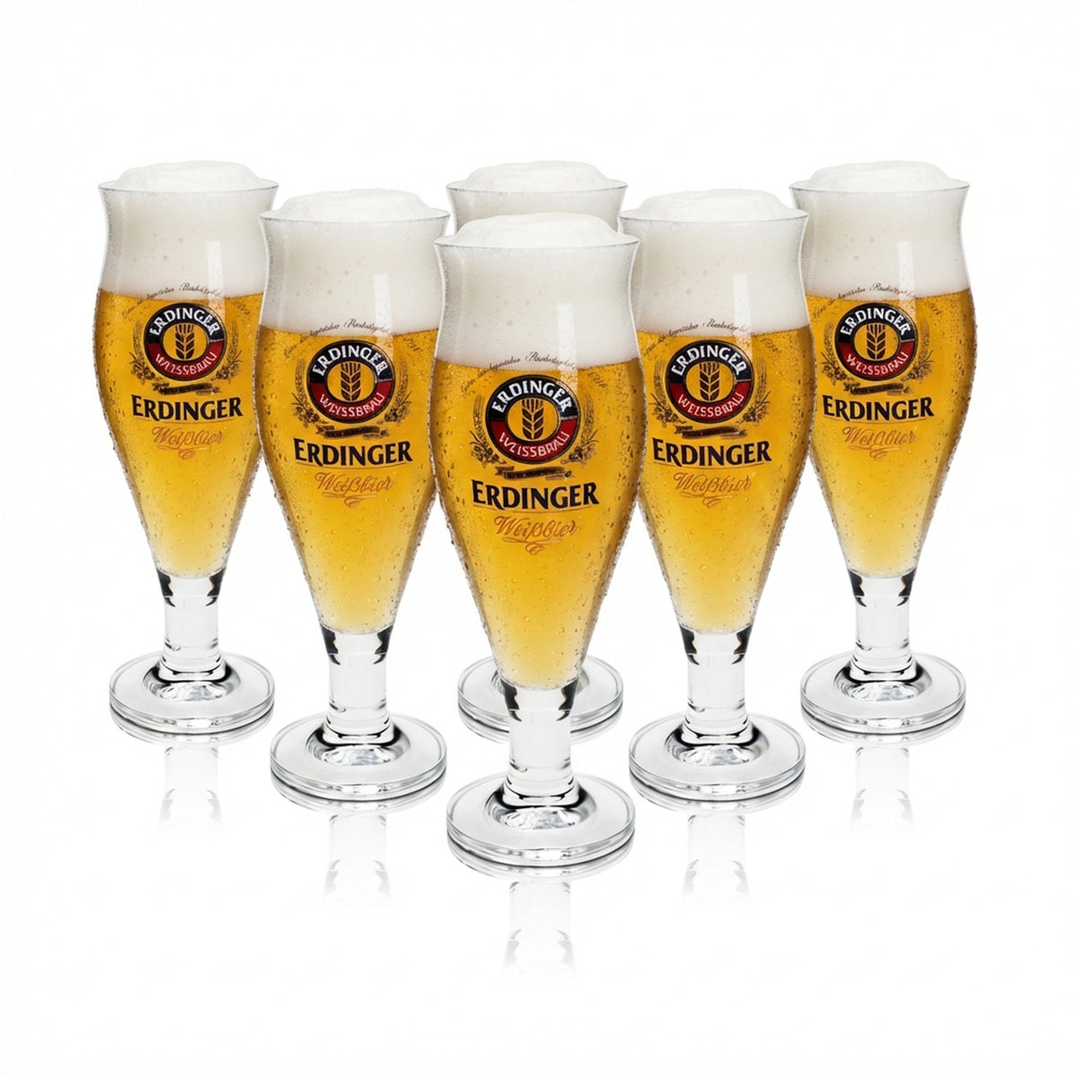 6x Erdinger beer glass 0.5l tulip glass Ritzenhoff Colani
