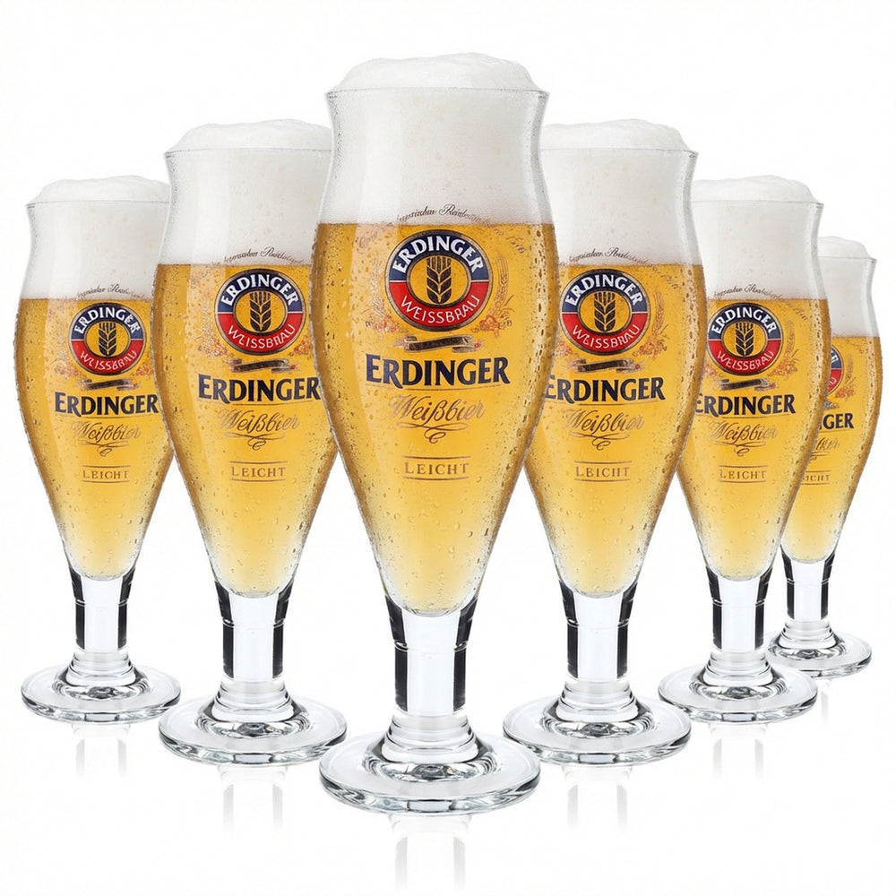 6x Erdinger beer glasses, 0.5l, "Colani" designer glasses by Ritzenhoff