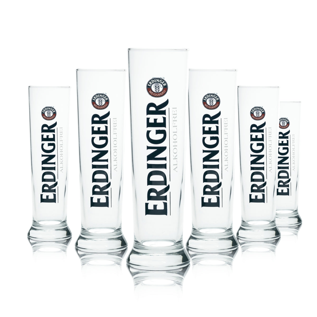 6x Erdinger Glass 0.3l Hefeweizen Wheat Beer Cup Non-Alcoholic Gastronomy Calibrated Beer – View 4