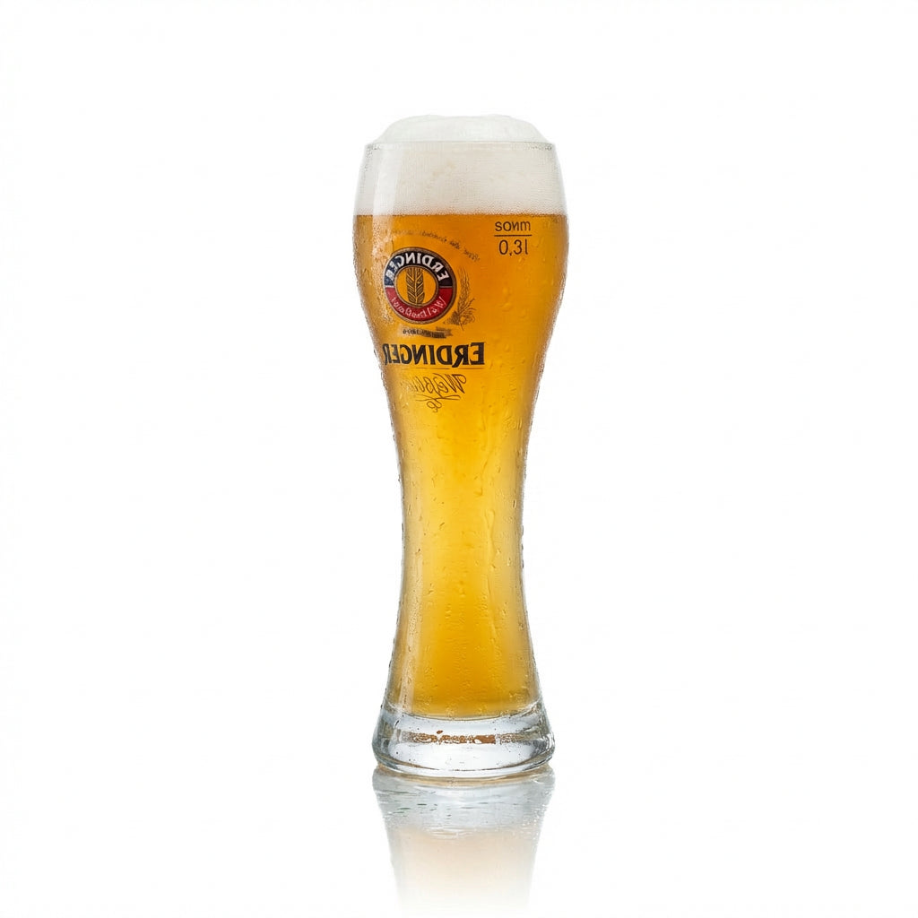 6x Erdinger Glass 0.3l Wheat Beer Yeast Wheat Glasses Gastro Calibrated Bräu Brewery – View 3