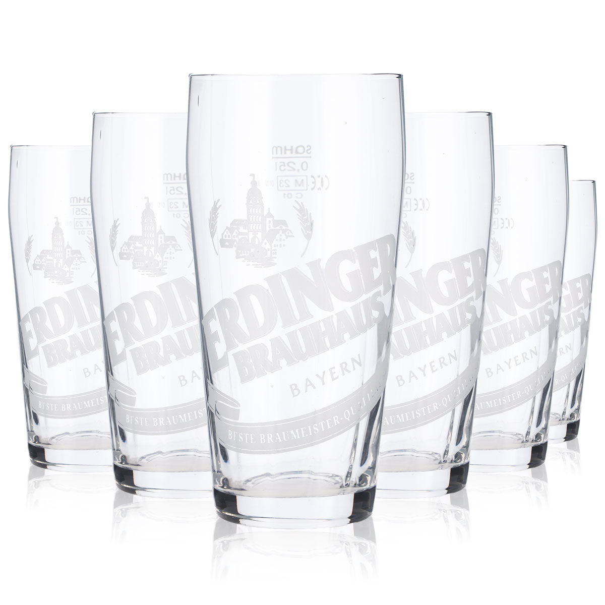 6x Erdinger Weissbräu beer glasses Beer glasses Willibecher 0.25l mug "Tradition" – View 5