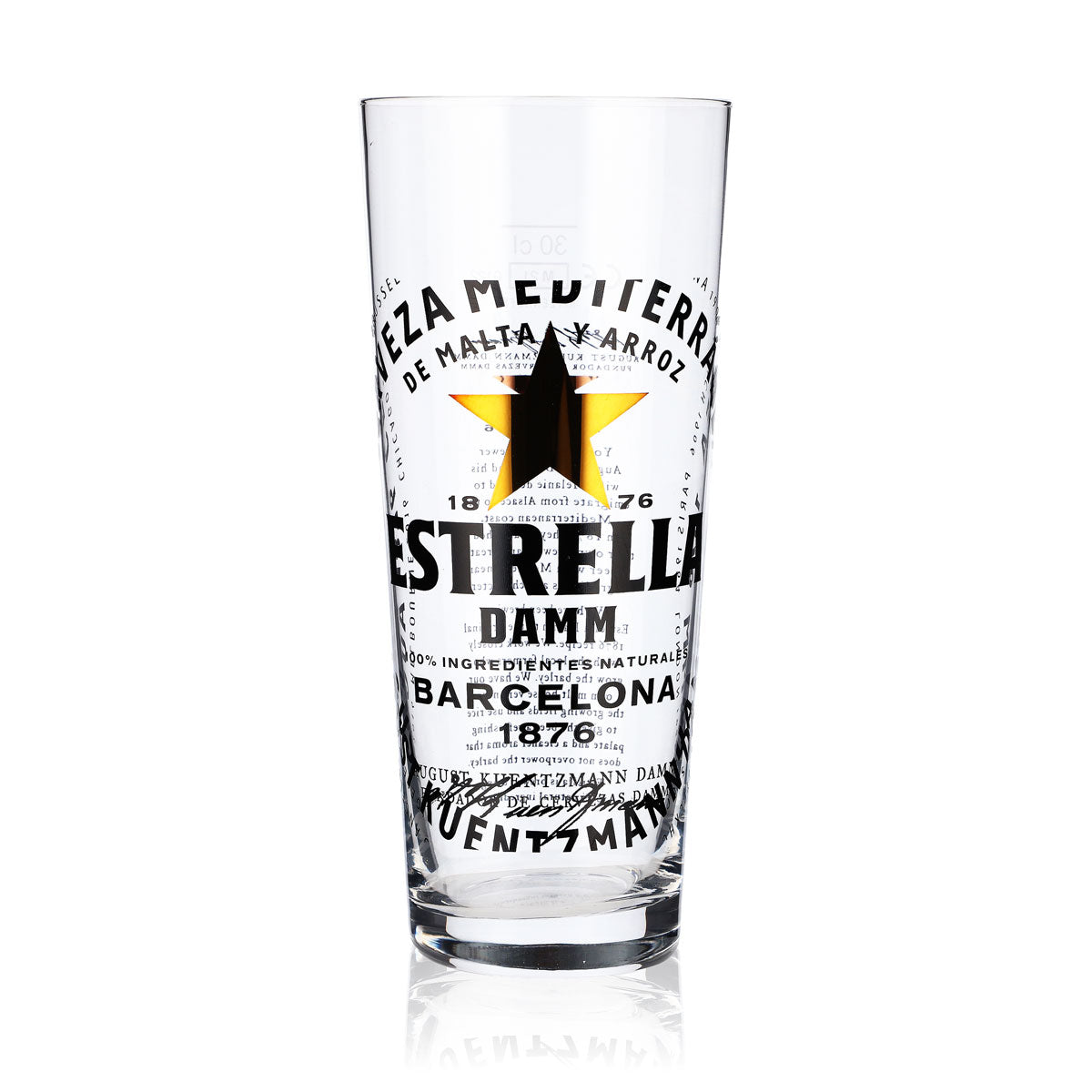 6x Estrella Damm beer glass 0.3l beer glasses beer glass mug Ritzenhoff – View 2