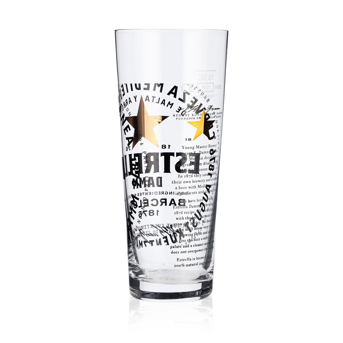 6x Estrella Damm beer glass 0.3l beer glasses beer glass mug Ritzenhoff – View 4