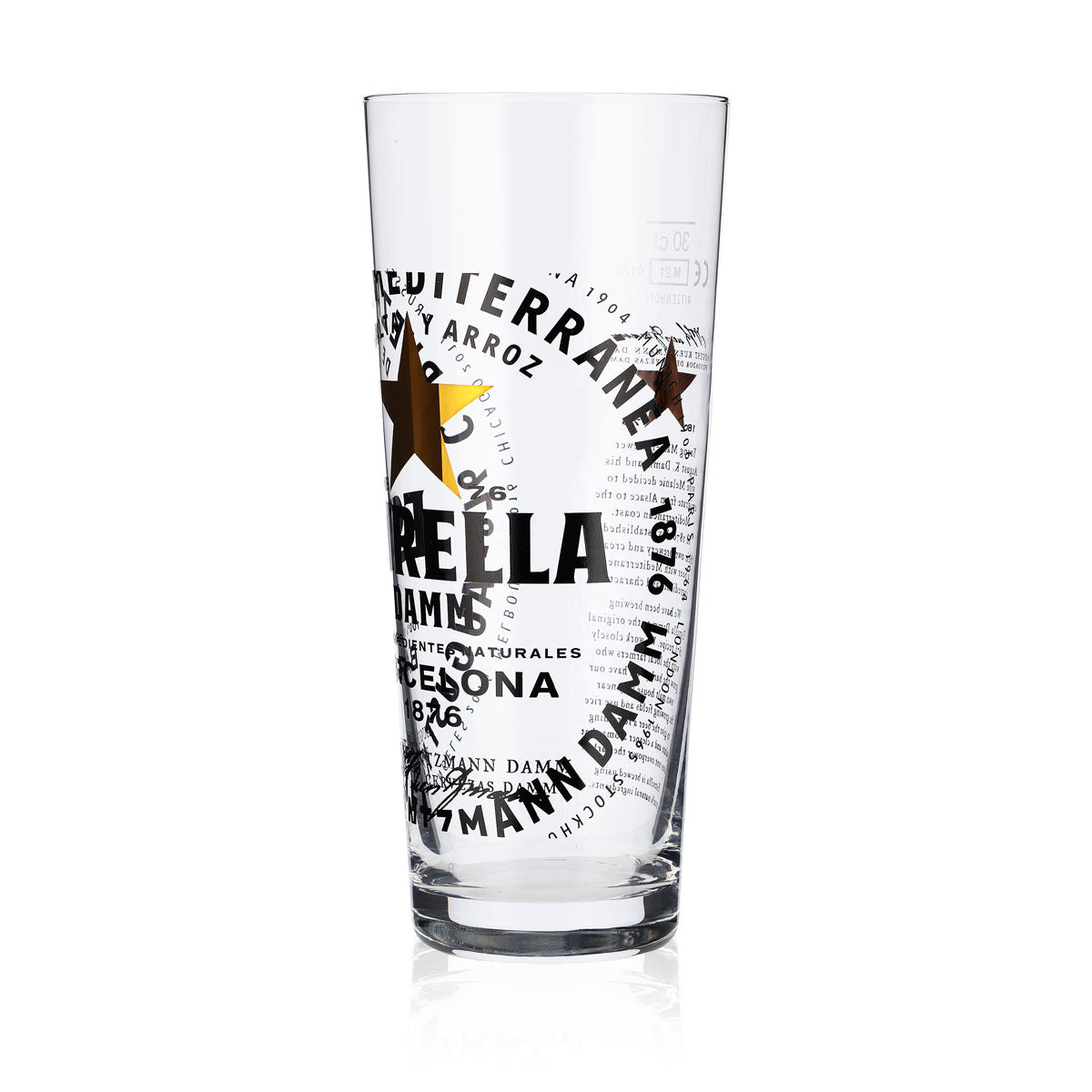 6x Estrella Damm beer glass 0.3l beer glasses beer glass mug Ritzenhoff – View 5