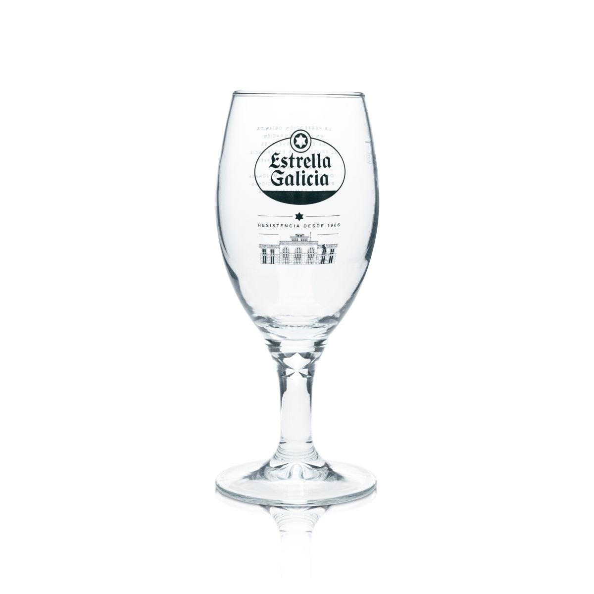 6x Estrella Galicia Beer Glass 0.3l Tulip Glass Cerveza Glasses Gastro Spain Taza – View 2