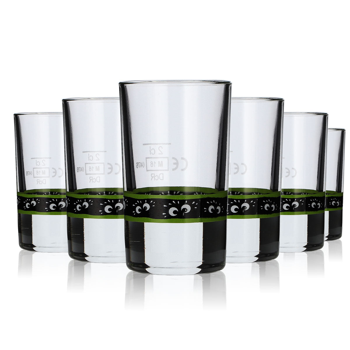 6x Feigling Liqueur Glass Shot Glasses Shot Glasses Short Party Glasses