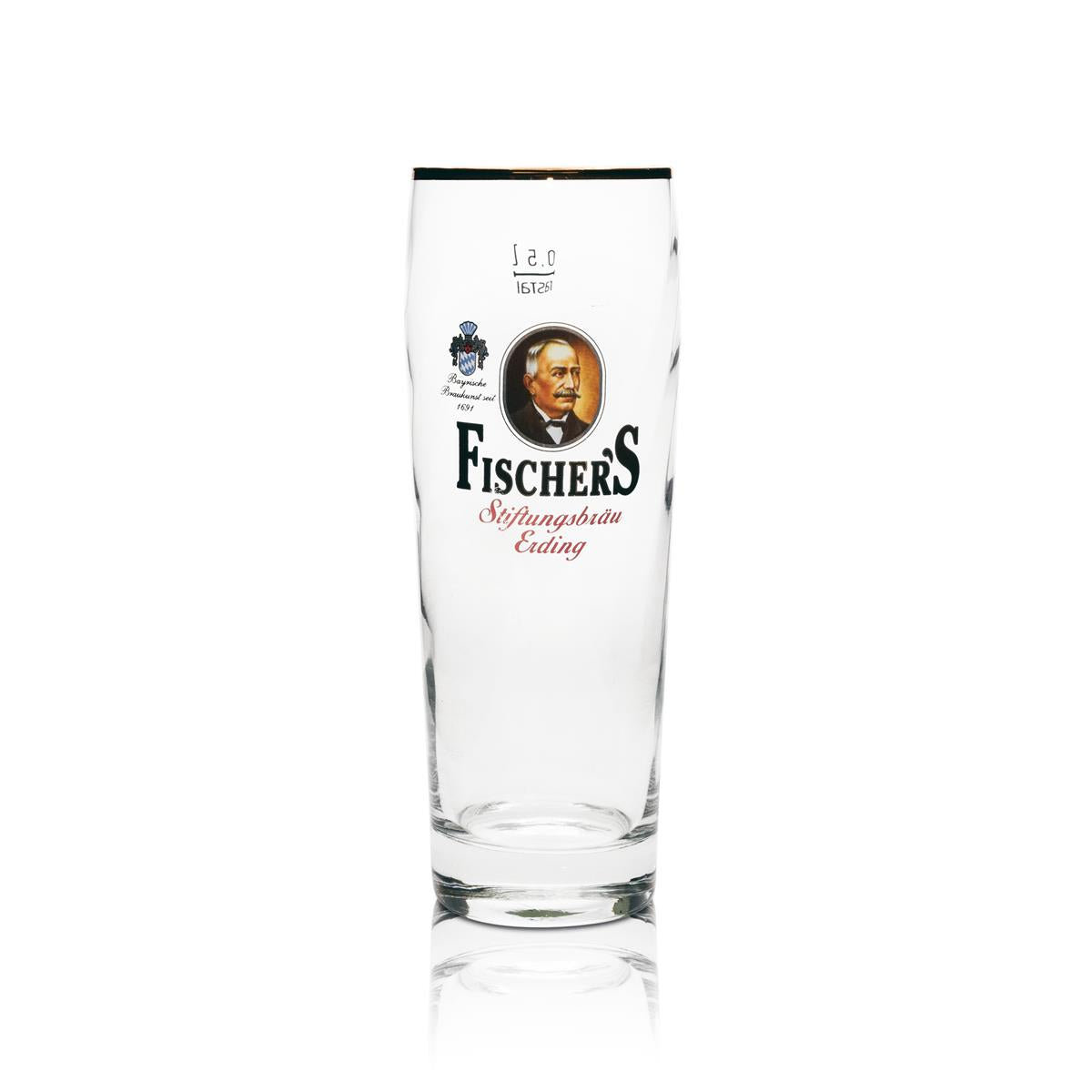 6x Fischer's Beer Glass Willy Mug 0.5l Rastal – View 2