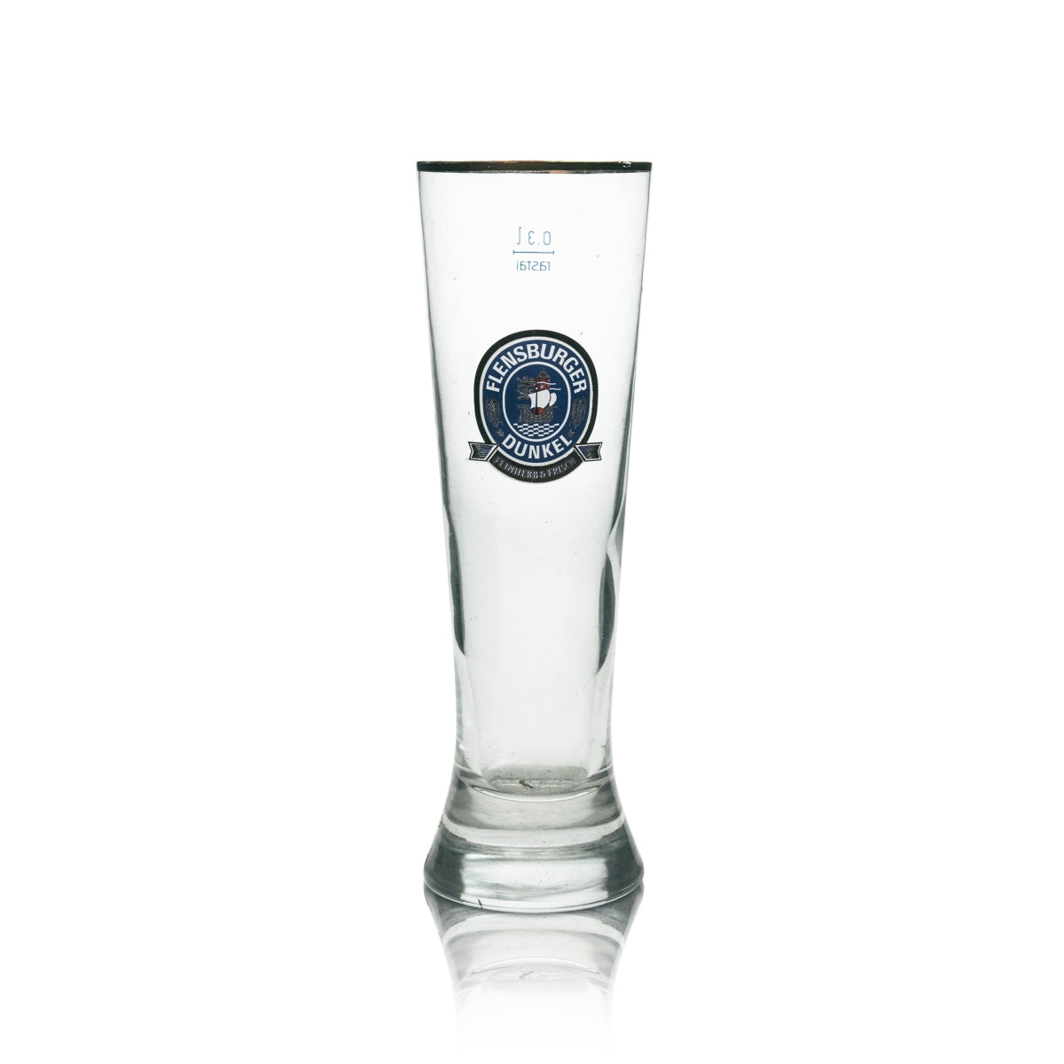 6x Flensburg Beer Glass Tulip 0.3l Dark, Dry & Fresh Rastal – View 2