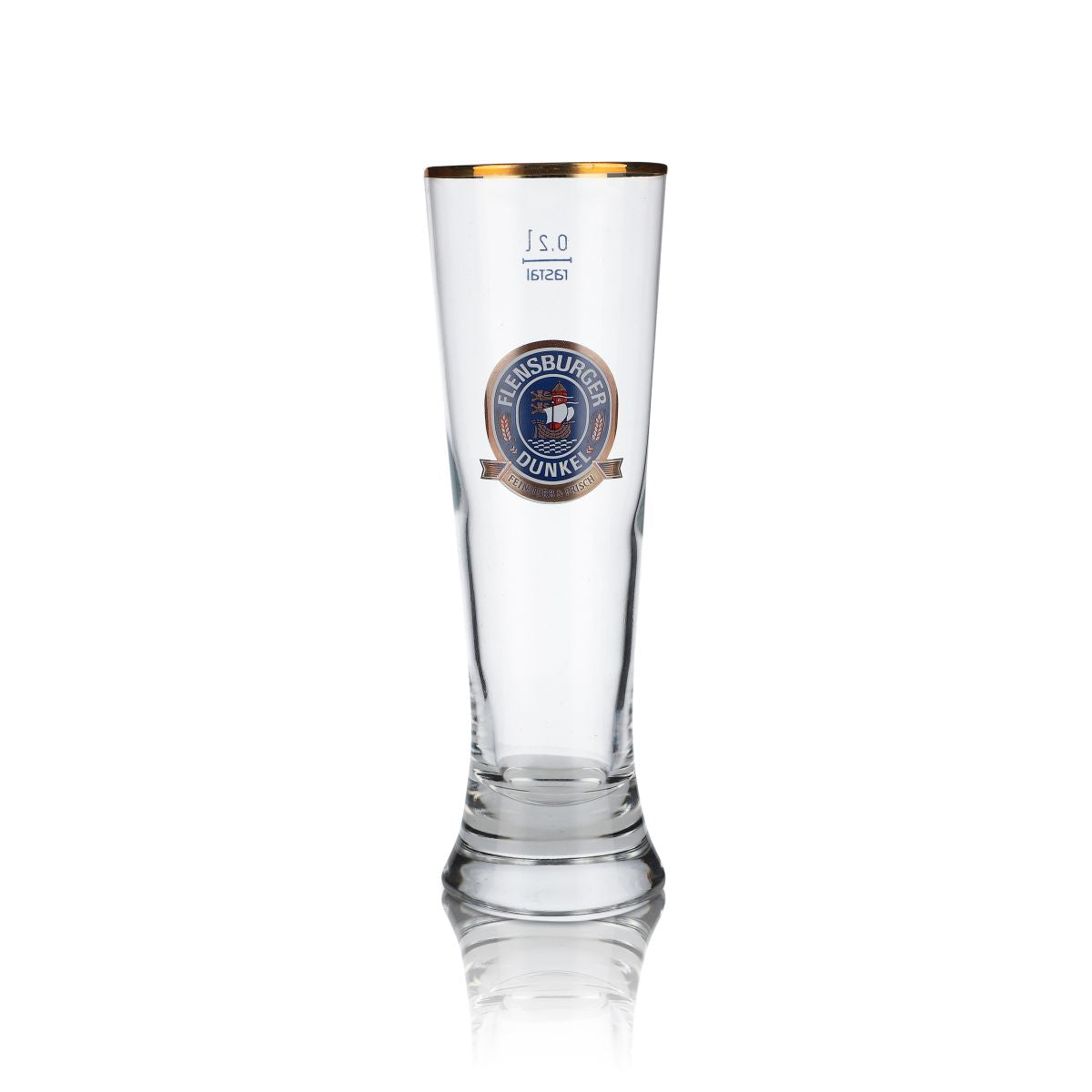 6x Flensburg glass 0.2l beer glasses Merkur Tulip Pilsener Dark – View 2