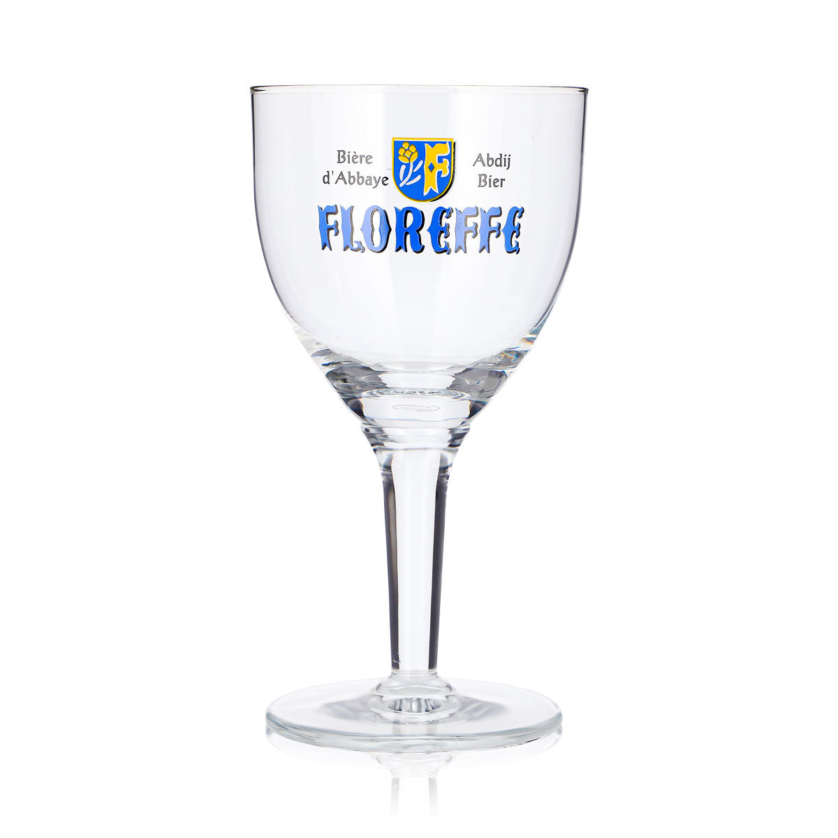 6 Floreffe Beer Glasses, 0.25 L, Goblet, Blue Logo, Abdij Beer, Biere d'Abbaye – View 3