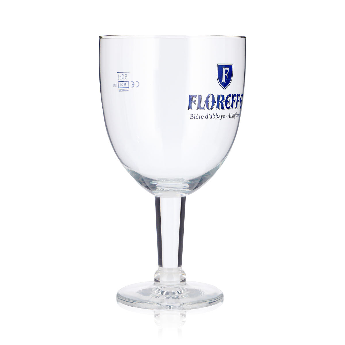 6 Floreffe Beer Glasses, 0.5 L, Goblet-Shaped, Blue Ritzenhoff Logo (Set of 6) – View 3