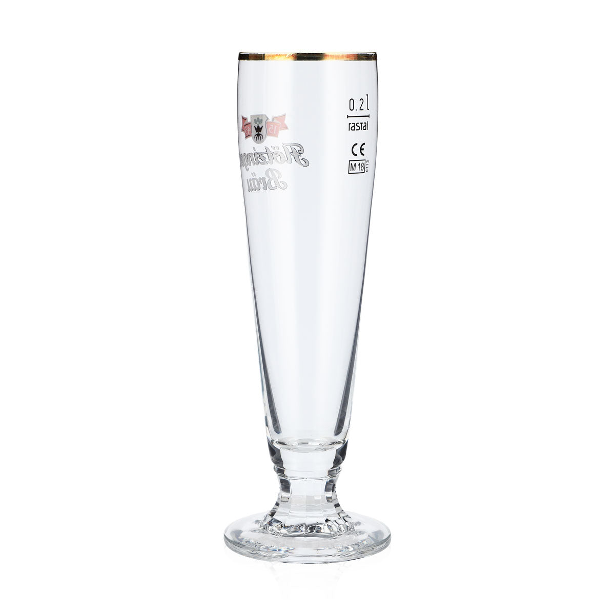 6x Flötzinger beer glasses Beer glasses 0.2 l Goblet glasses Gold rim – View 4