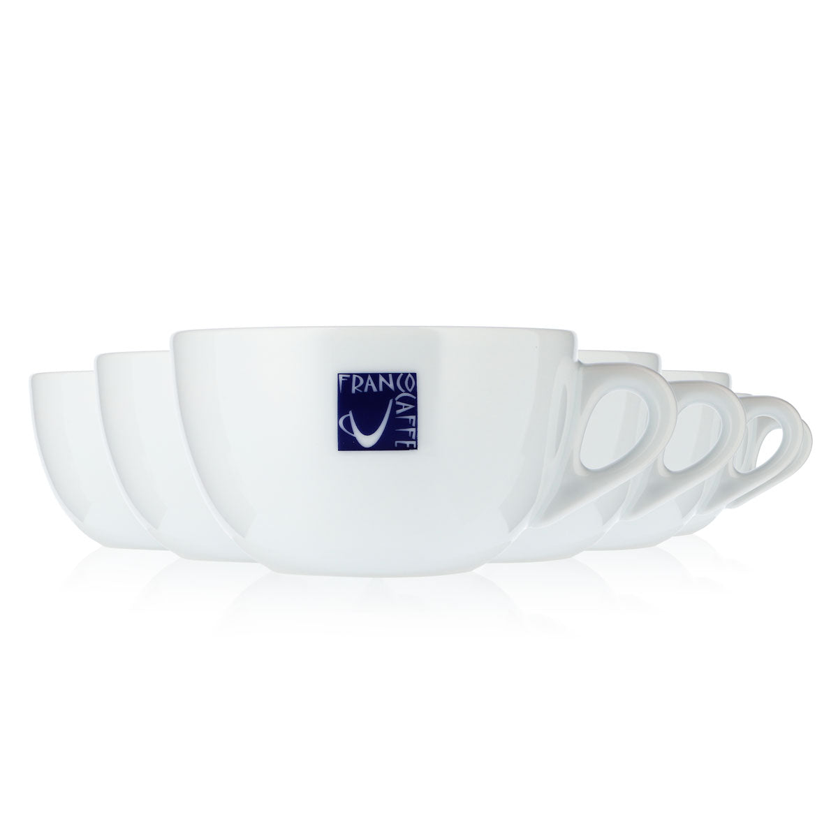6x Franco Coffee Glass 0.35l Coffee Cup Coffee Latte Coffee Mug d`ANCÀP