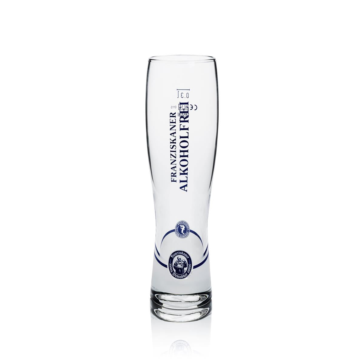 6x Franziskaner wheat beer glass 0.3l Hefeweizen glasses set, non-alcoholic, Munich brewery – View 2