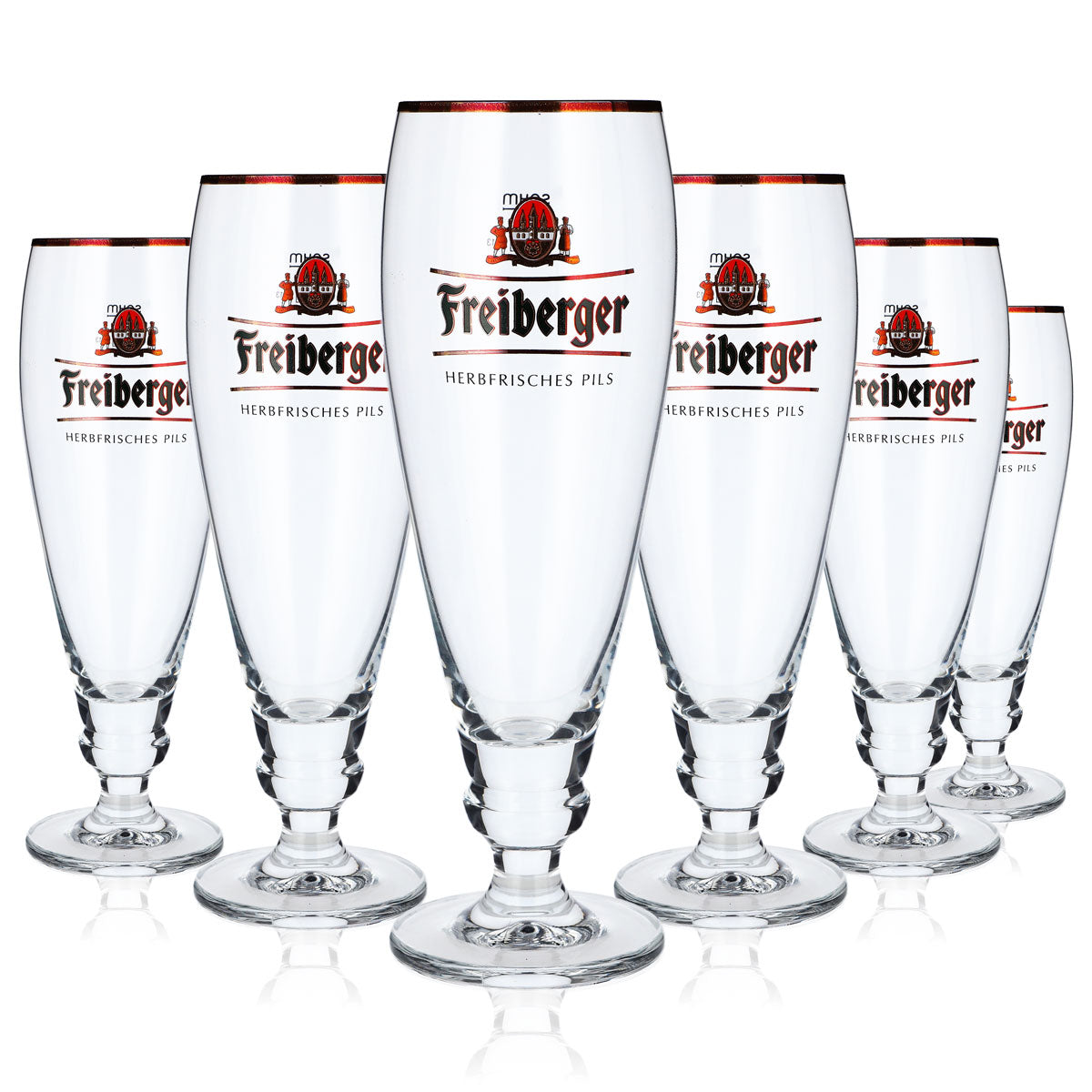 6x Freiberger beer glass Beer glasses Trophy glass 0.4l Exclusive glass Sahm – View 5