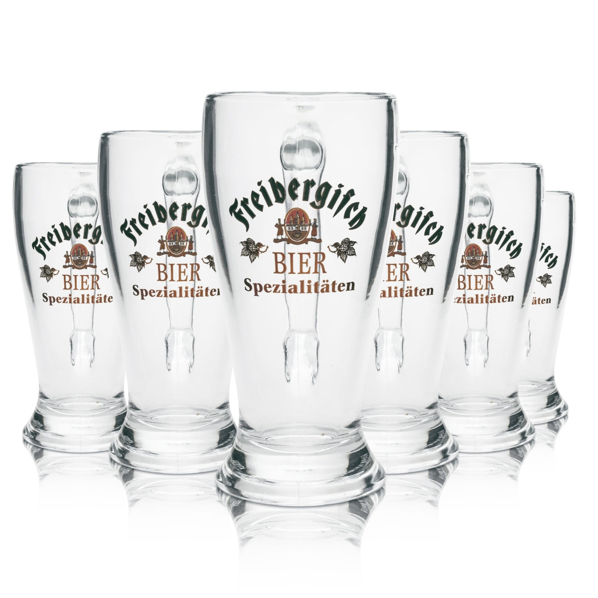 6x Freiberg beer glass Freibergisch 0.3l mug Bormioli