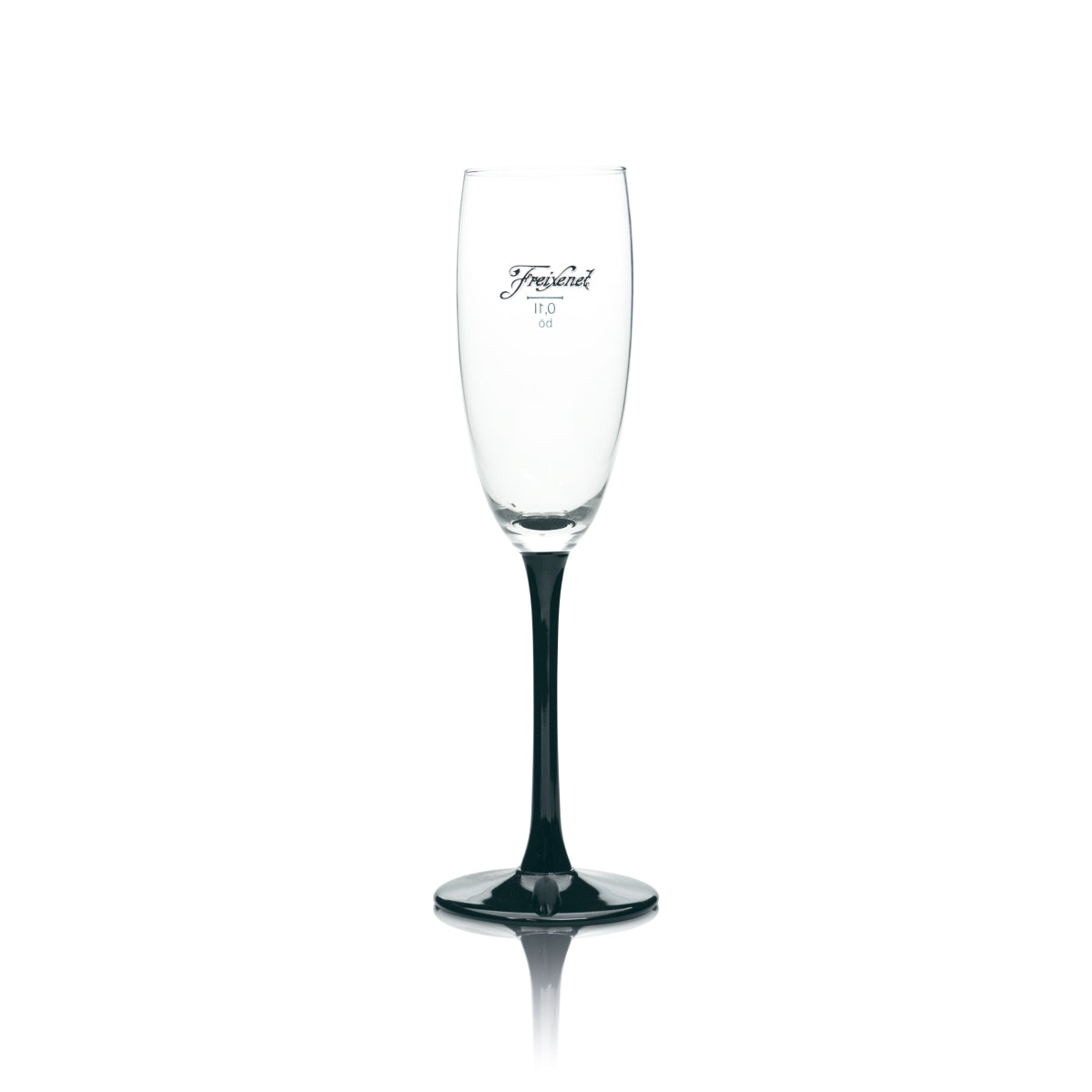 6x Freixenet Sparkling Wine Glass 0.1l Flute Black Glasses Prosecco Champagne Aperitif – View 2