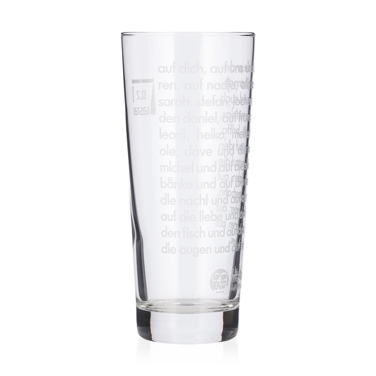 6x Fritz-Kola Soft Drink Glass, 0.2 L, Long Drink, Long White Text, Rastal – View 3