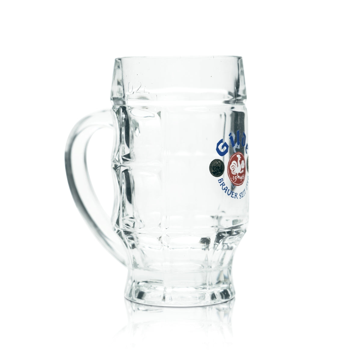 6x Guild Beer Glass 0.2l Mug Tankard Seidel Contour Glasses Brewery Pils Hannover – View 3