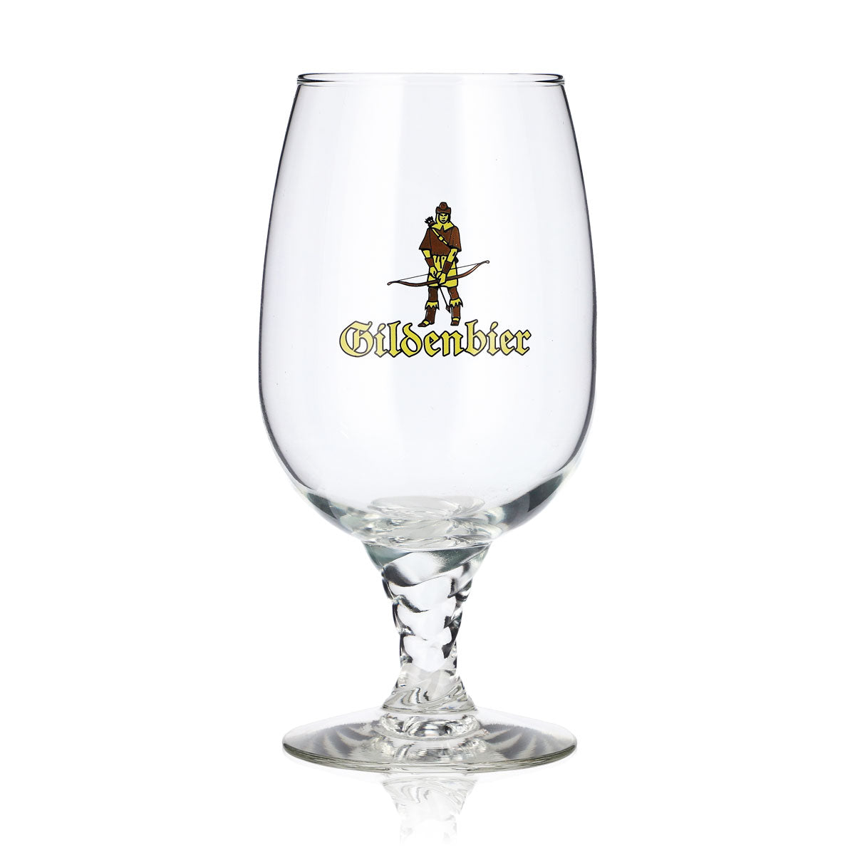 6x Guild Beer Glass, 0.4 L, Goblet-Shaped with Relief Design on the Stem – View 2