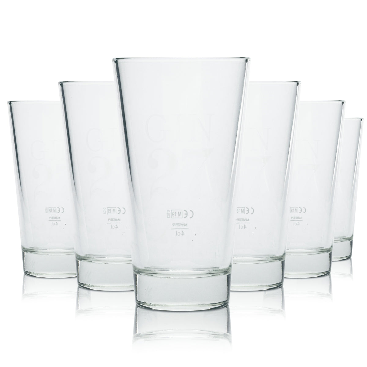 6x Gin 27 long drink glass 0.3 l cup cocktail tonic glasses Gastro CHE Appenzell
