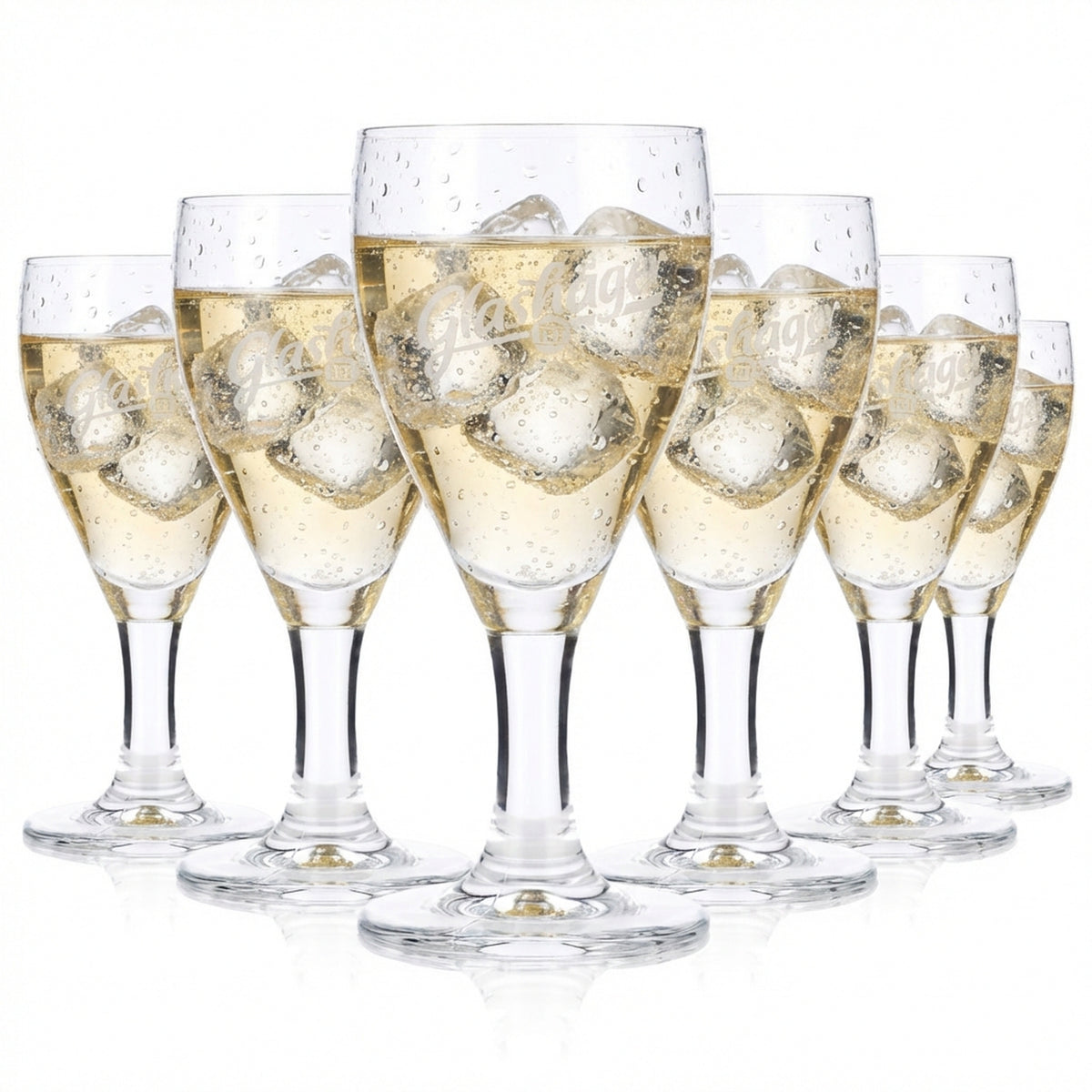 6x Glashäger water glass 0.15 l stemmed glass water goblet Ritzenhoff Tulano
