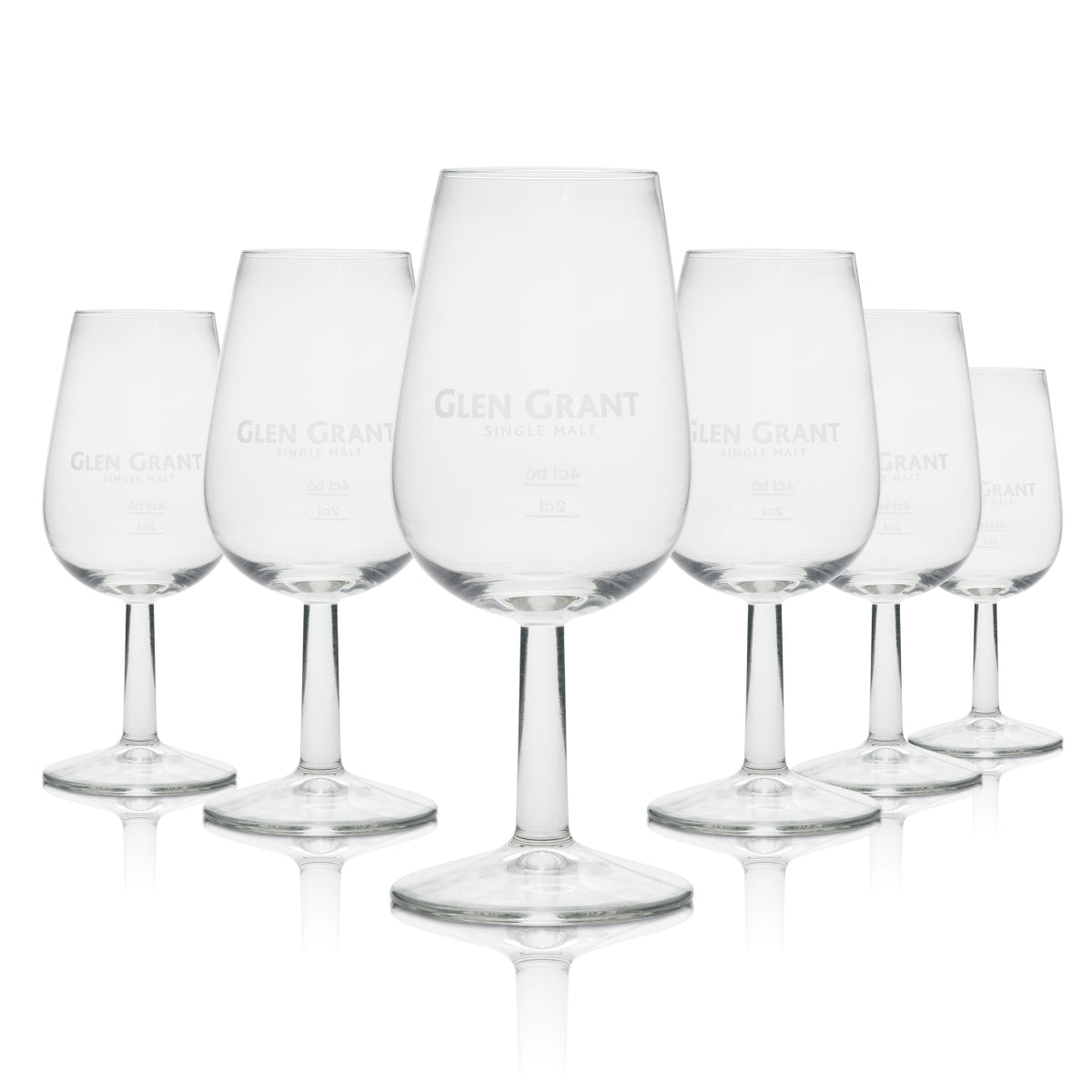 6x Glen Grant Whiskey Glass Nosing