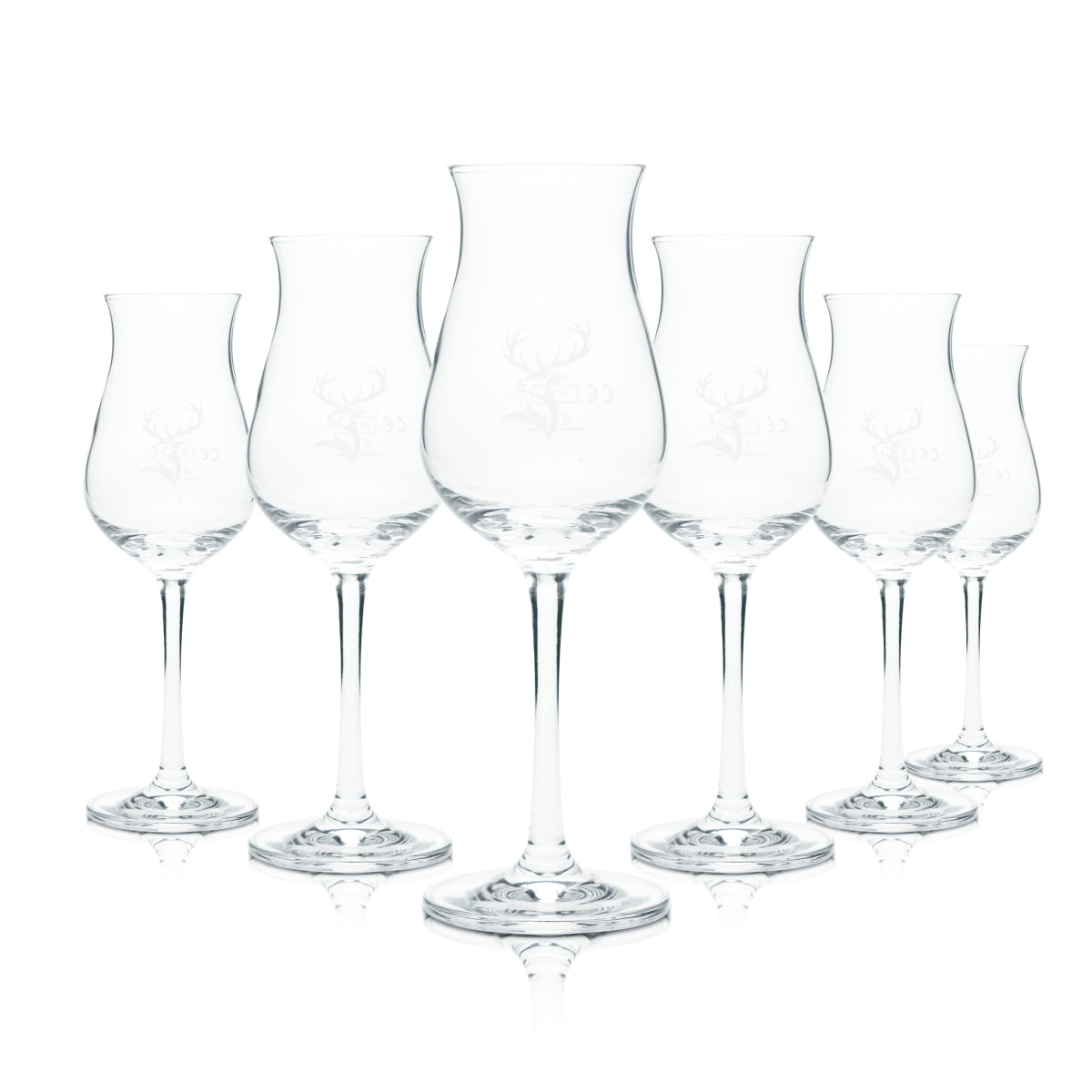 6x Glenfiddich Whiskey Glass 0.1l Nosing Tasting Style Glasses Glendronach Malt Bar