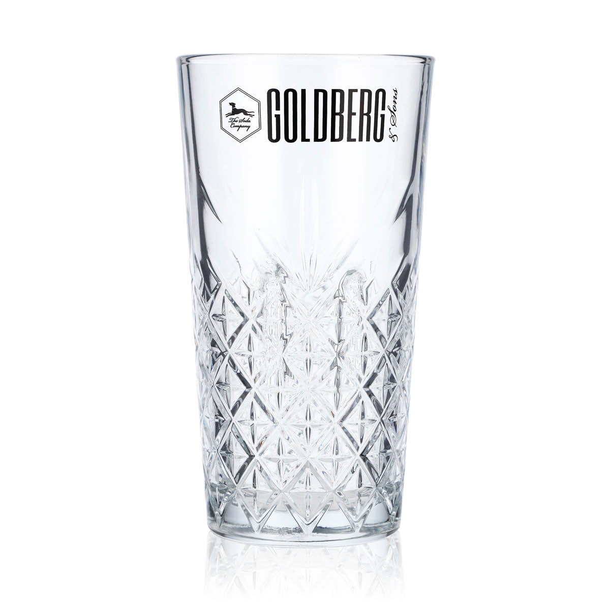 6x Goldberg Soft Drink Glass 0.36 L Long Drink Glasses Relief Timeless – View 2