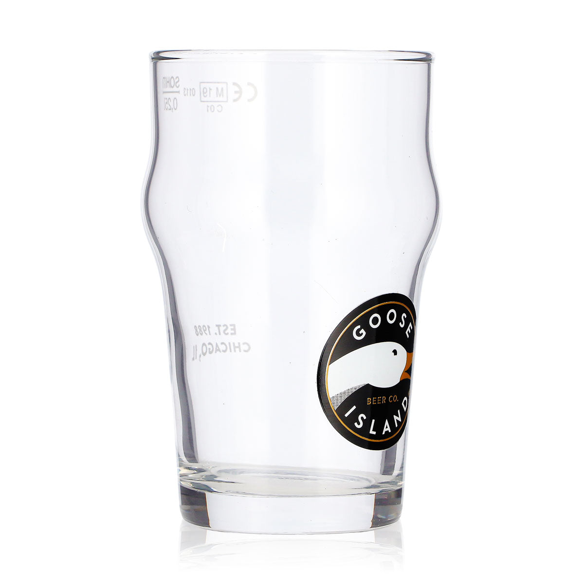 6 Goose Island Beer Glasses, 0.25 L, Long Drink, Goose Logo, 1988 Sahm Beer Glasses (Set of 6) – View 3