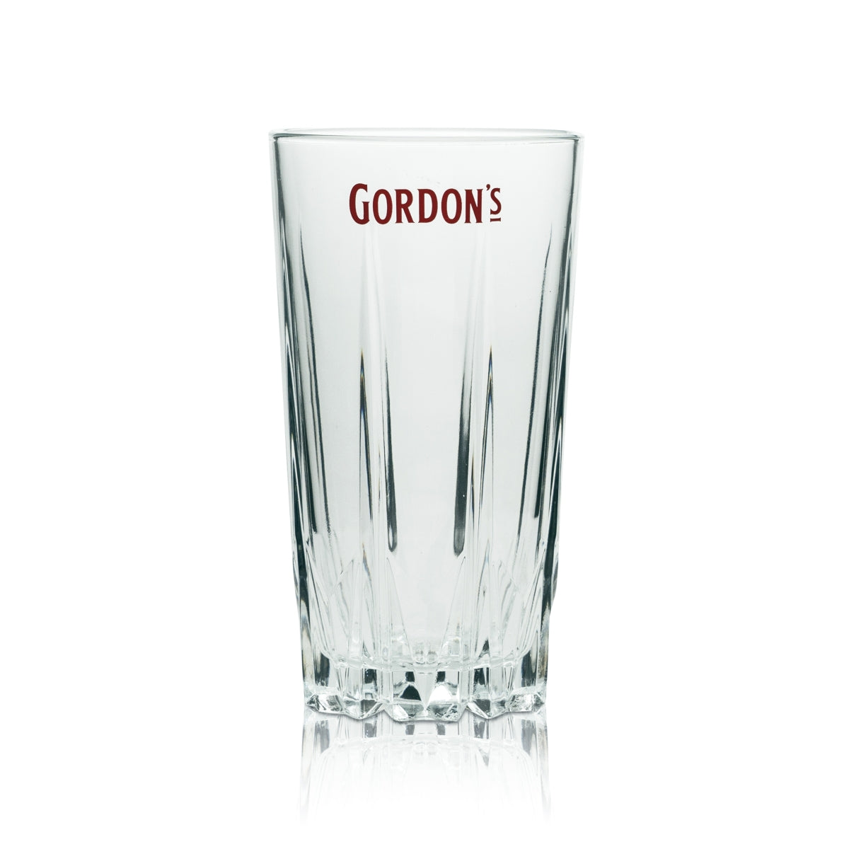 6x Gordon's Gin Glass 0.4L Long Drink Glasses Highball Relief Crystal Bar Cocktail – View 2
