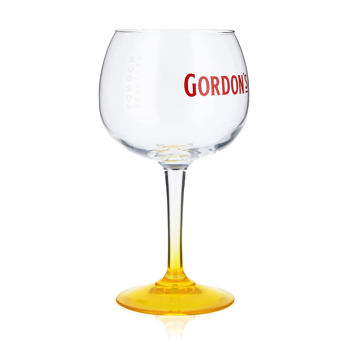 6x Gordon's Gin Glasses Balloon Glass 0.45l Gin Glasses Yellow – View 3
