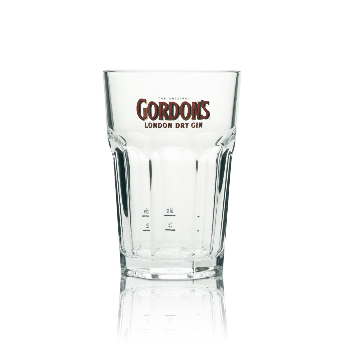 6x Gordon's Gin Long Drink Glasses with Red Lettering, 360 ml – View 2
