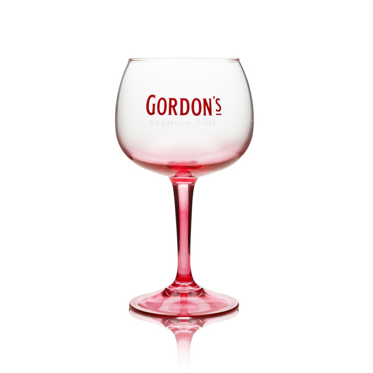 6x Gordon's Glass 0.45l Pink Balloon Glasses Gin and Tonic Cocktail Aperitif Glasses – View 3