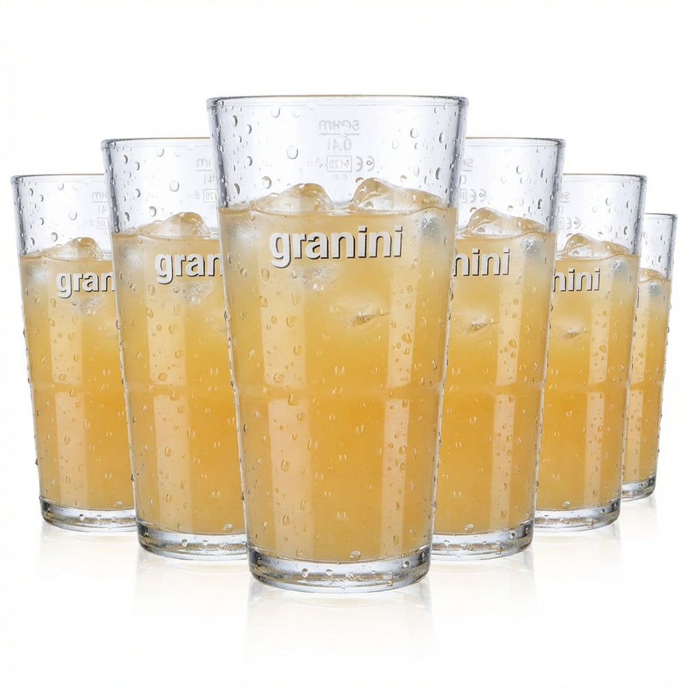 6x Granini juice glasses Juice glasses 0.4l cups Long drink glasses Rastal