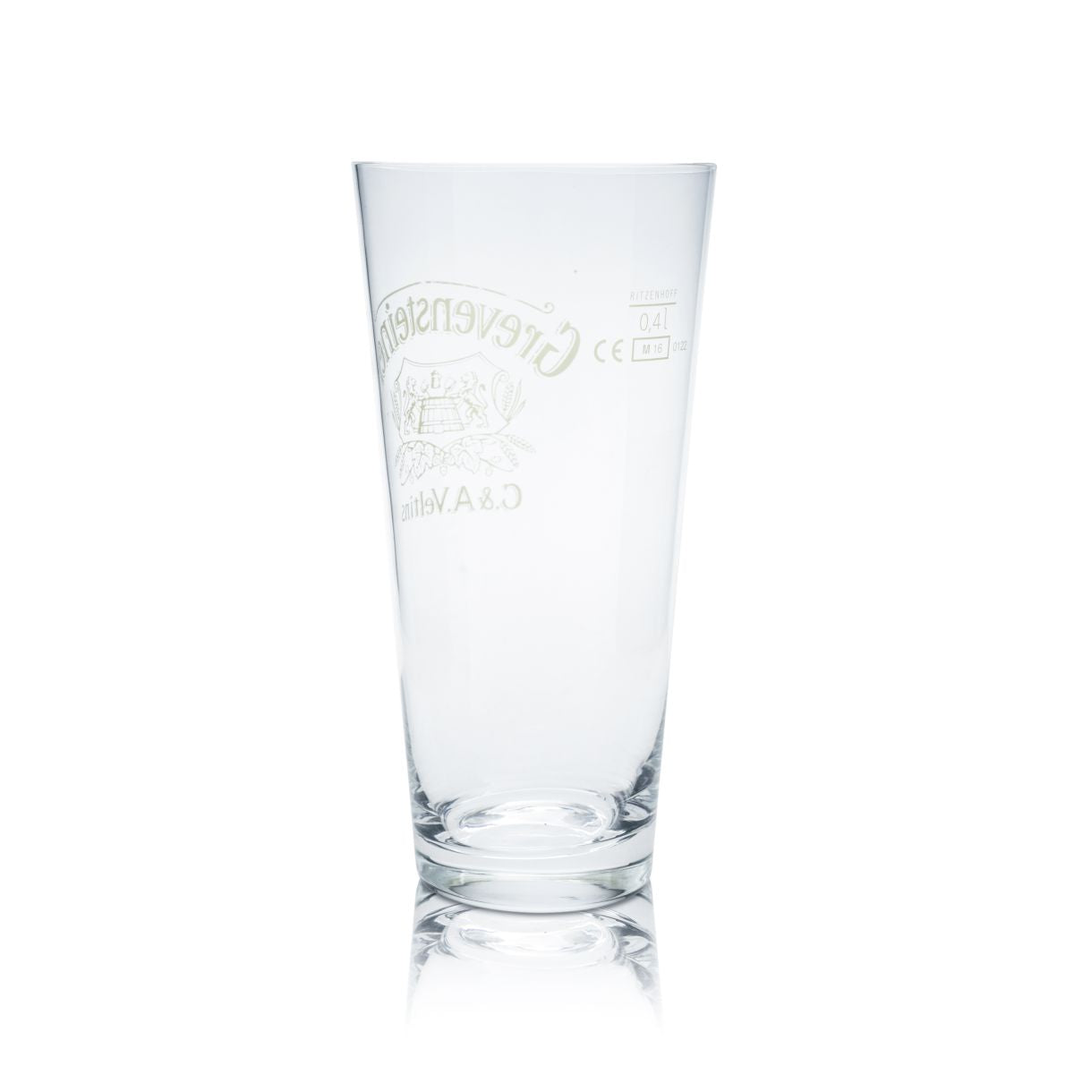 6x Grevensteiner beer glass 0.4l goblet glass Willi mug glasses set brewery oak – View 3