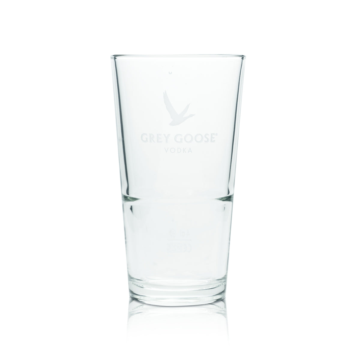 6x Grey Goose Glass 0.37l Long Drink Cocktail Glasses Stackable Calibrated Gastro Bar – View 2