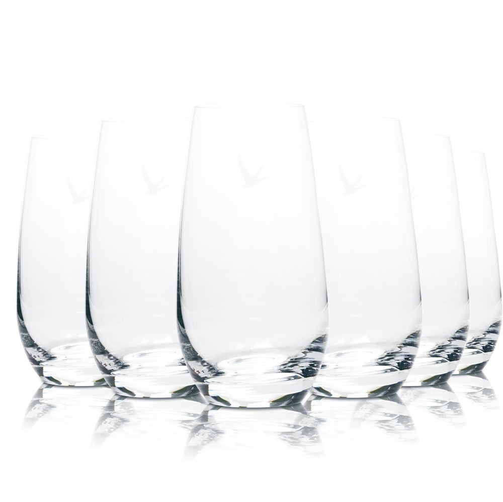6x Grey Goose Highball Glass 0.4l Long Drink Glass Set Cocktail Premium Vodka