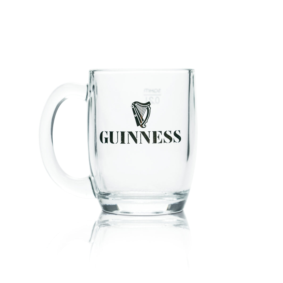 6x Guinness Glass 0.2l Beer Draught Stout Mug Handle Glasses Ireland Brewery UK – View 2