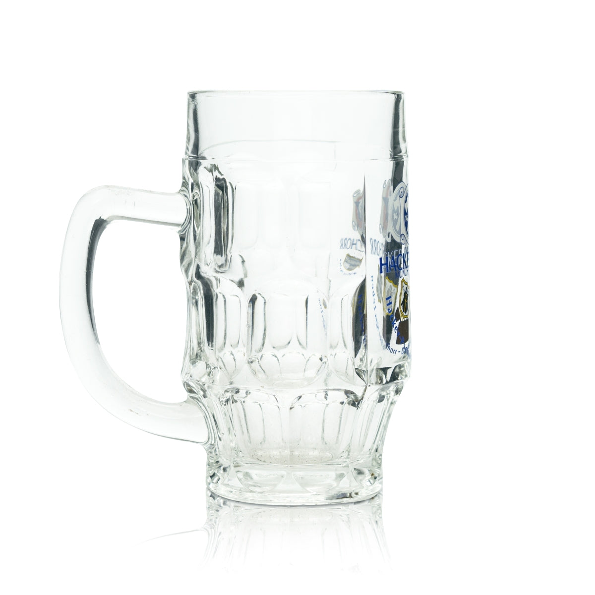 6x Hacker Pschorr Beer Glass 0.4l Mug Munich Seidel Handle Glasses Tankard Light Beer – View 3