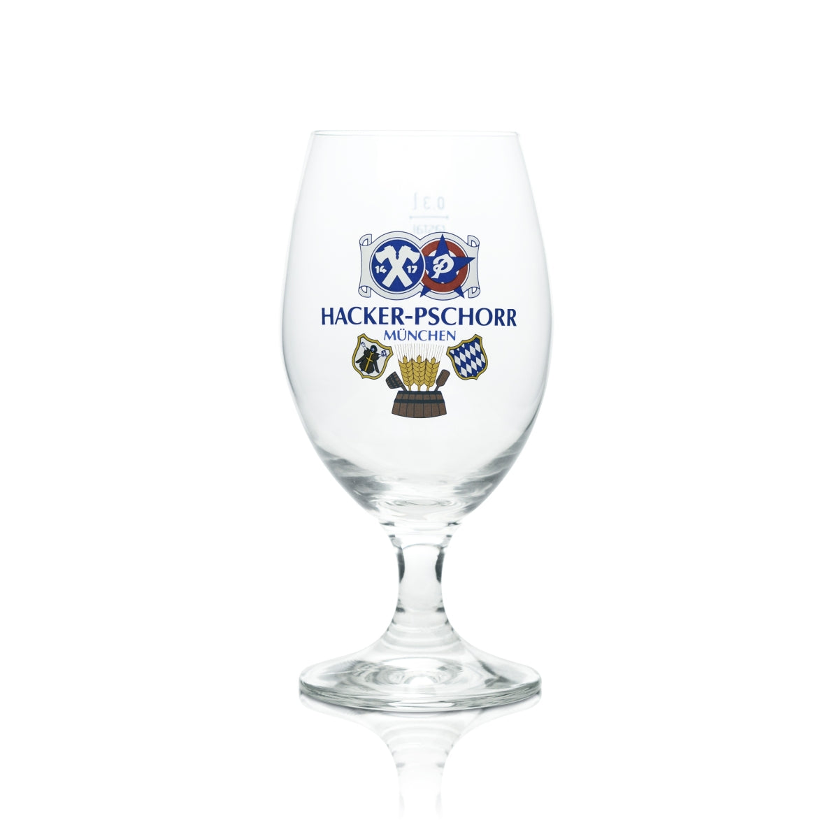 6x Hacker Pschorr Beer Glass 0.4l Tulip Rastal Light Glasses Trophy Stem Brewery Bavaria – View 2